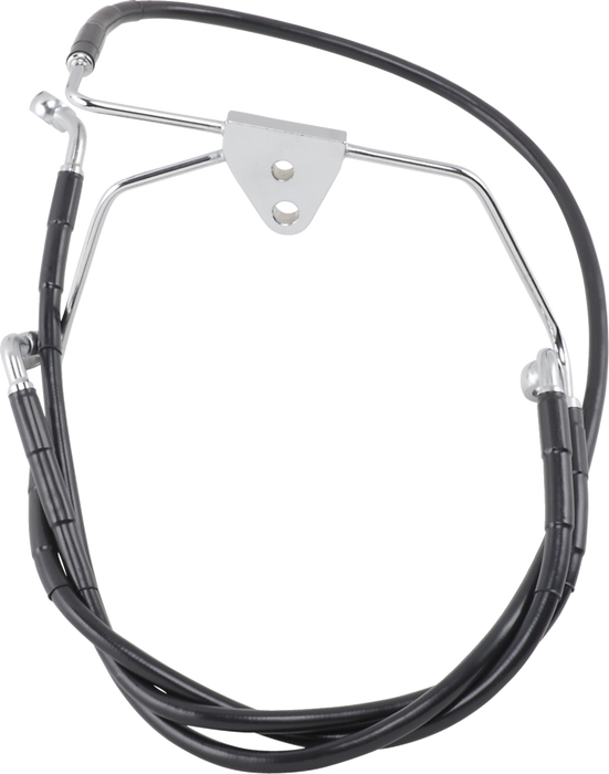 Brake Line - Front - Black - +10" - FLH '96-'07