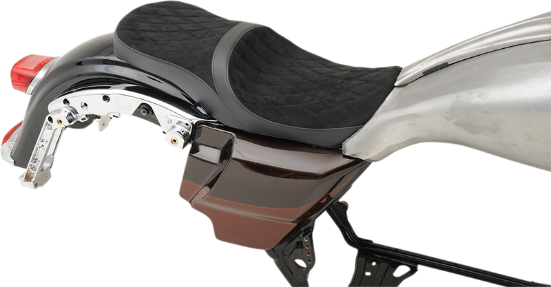 Low Touring Seat - Diamond - Yaffe Tanks - FL '08-'23