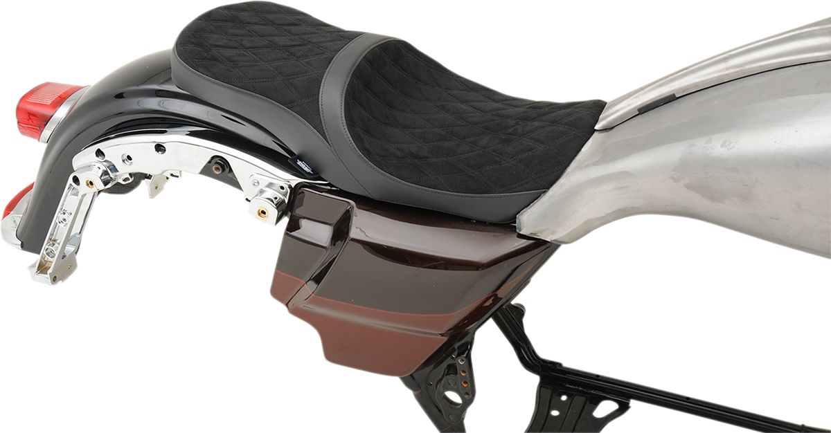 Low Touring Seat - Diamond - Yaffe Tanks - FL '08-'23