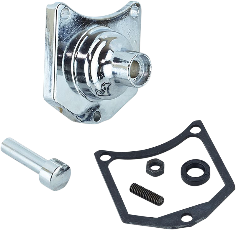 End Cover - Solenoid/Starter Button - Chrome