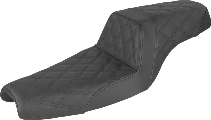 Step-Up Seat - Full Lattice Stitch - Black - XL