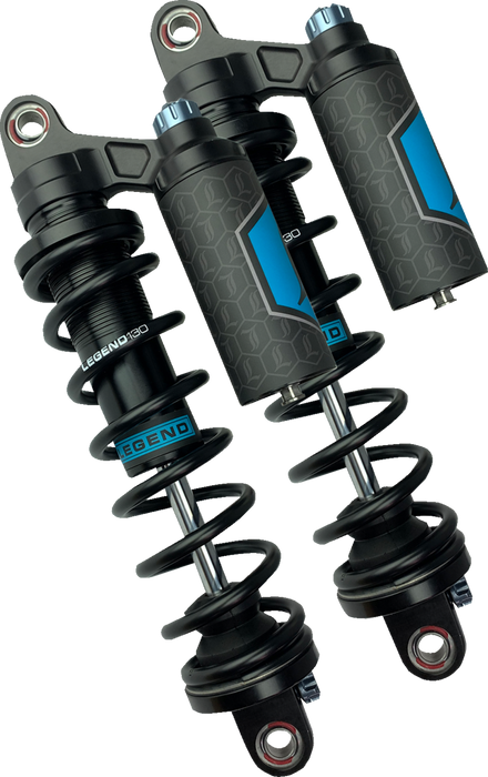 REVO ARC Piggyback Shocks - 14" - Heavy Duty - Black - '04-'22 Sportster