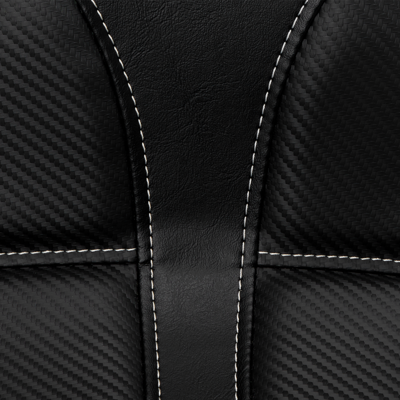 Dominator Solo Seat - w/o Backrest - Black w/ Gray Stitching - FLSTC/N '06-'17