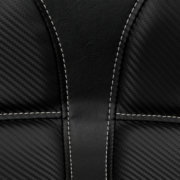 Dominator Solo Seat - w/o Backrest - Black w/ Gray Stitching - FLSTC/N '06-'17