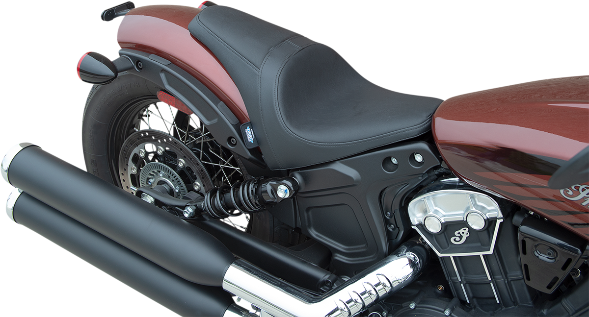 3/4 Solo Seat - Black - Smooth - '18-'22 Scout Bobber