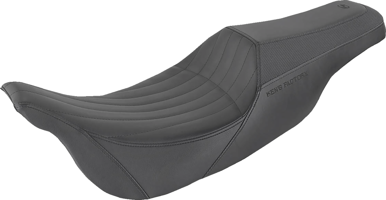 Seat - Ken's Factory Pro Series - Front Gripper/Rear Smooth - Black