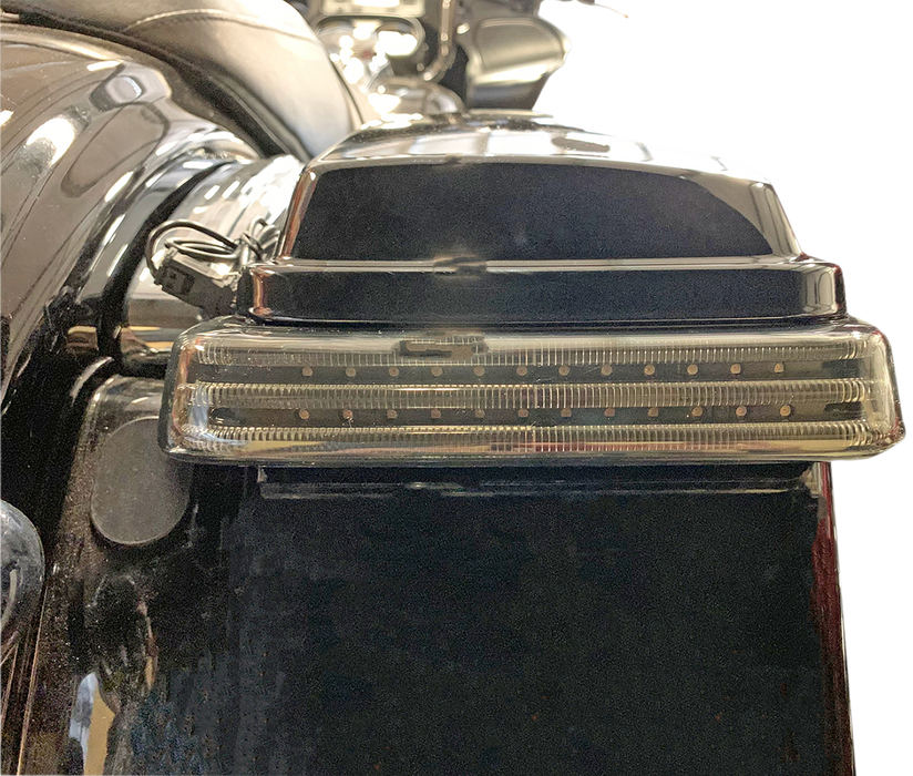 Saddlebag LED Lights - Sequential - Black/Smoke