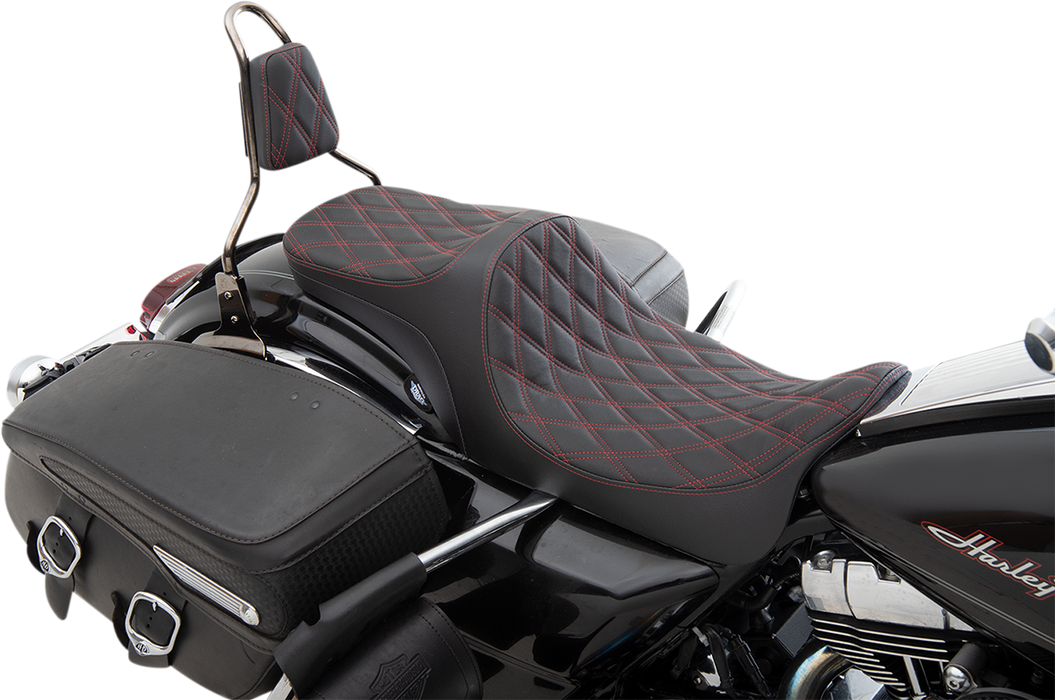 Predator III 2-Up Seat - Double Diamond - Red Thread - FL '08-'23