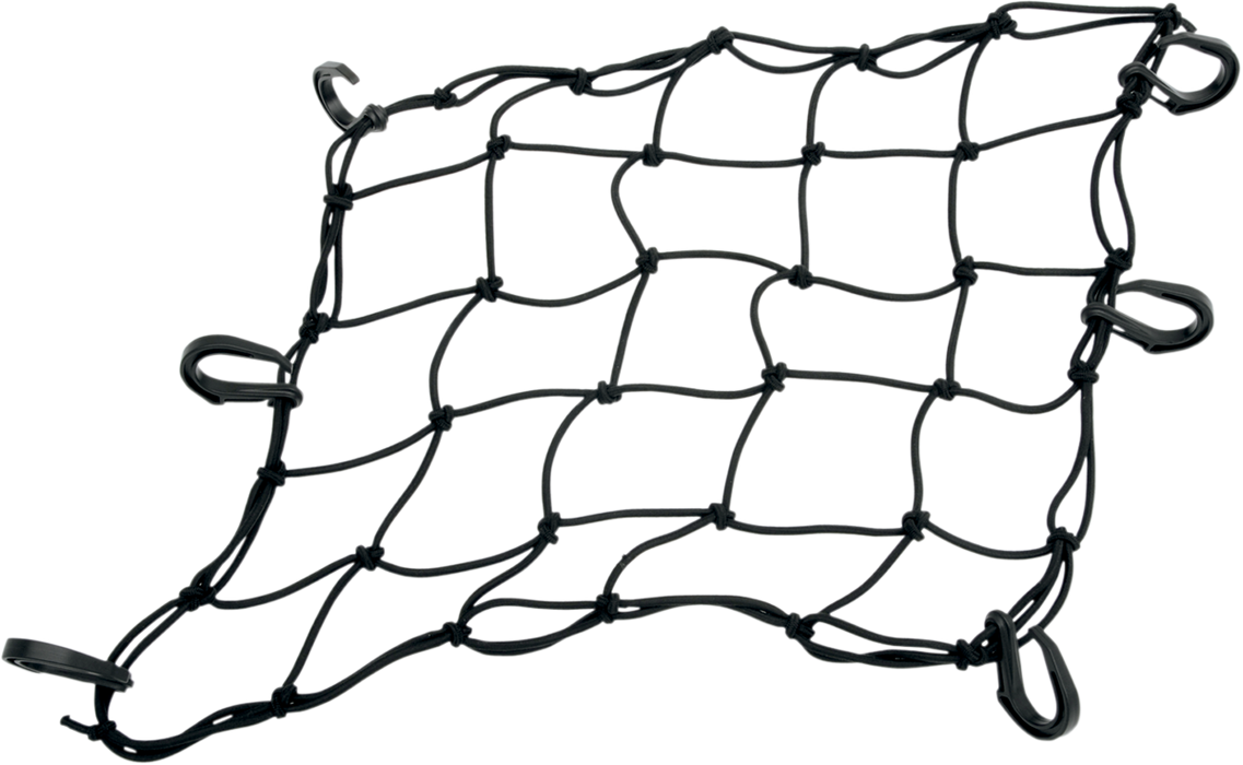 Cargo Net - 12" x 17" - 6 Hook - Black