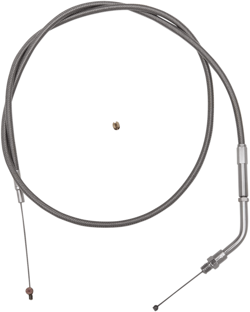 Stainless Steel Throttle Cable - +6" - '88-'95 Sportster
