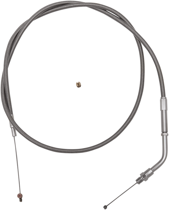 Stainless Steel Throttle Cable - +6" - '88-'95 Sportster