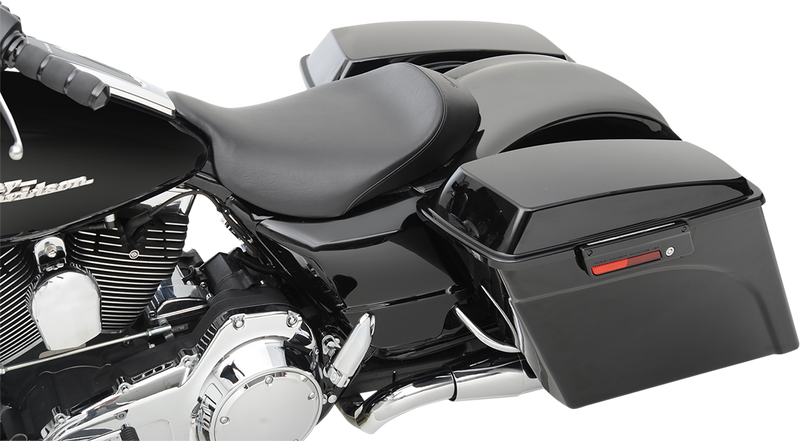 S3 Super Slammed Seat - Solo - Black - '08-'24 FLH/FLT