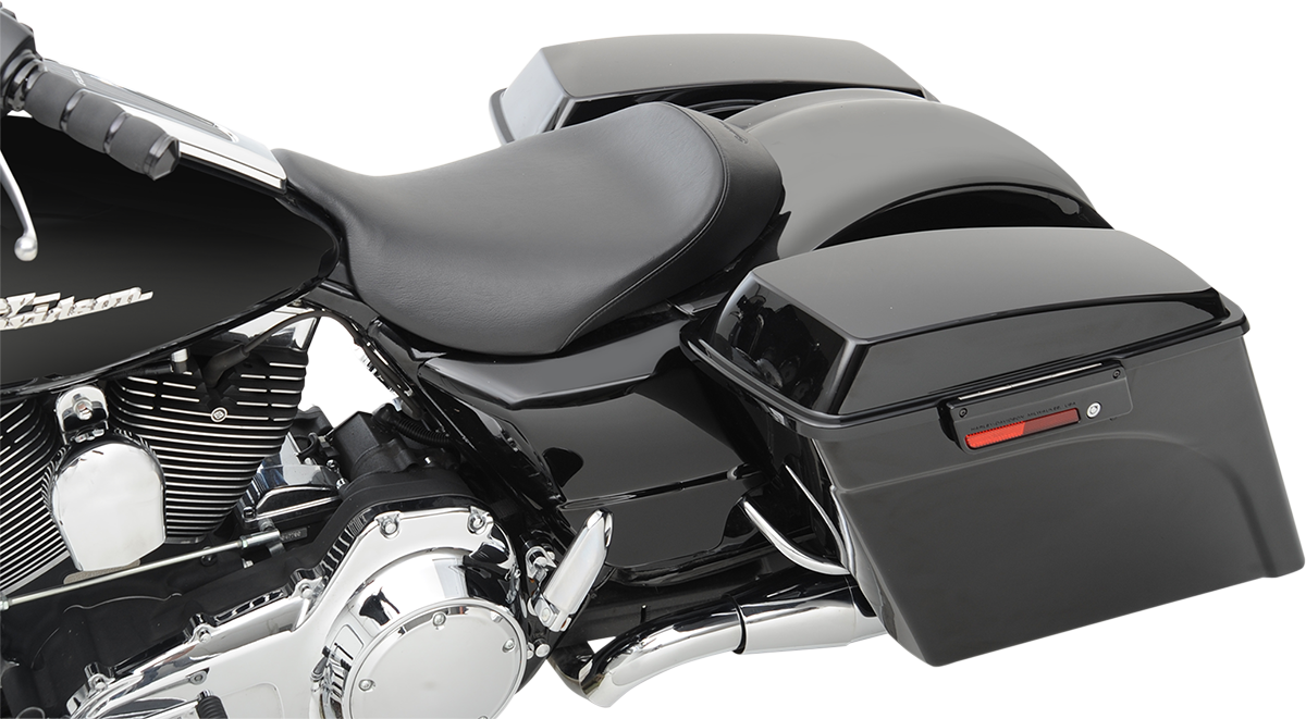 S3 Super Slammed Seat - Solo - Black - '08-'24 FLH/FLT