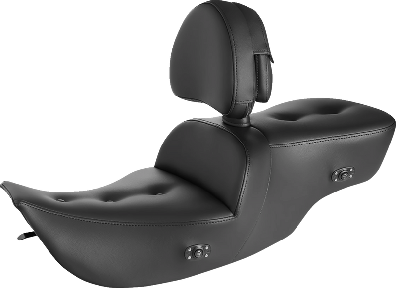 Roadsofa™ Pillow Top Seat - With Backrest - Heater - Black