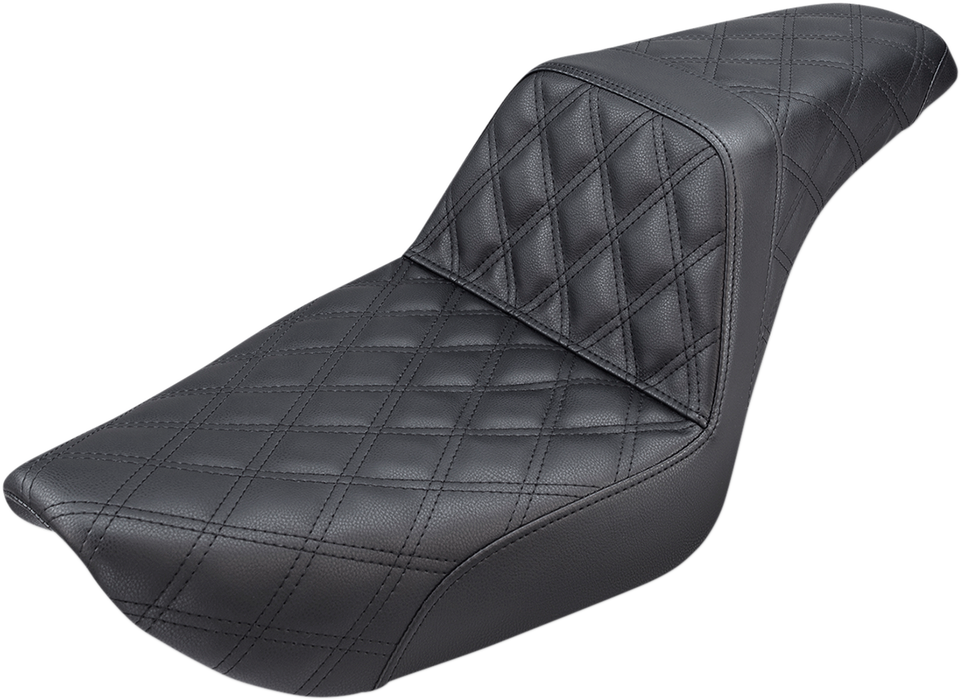Step-Up Seat - Full Lattice Stitch - Black - Dyna