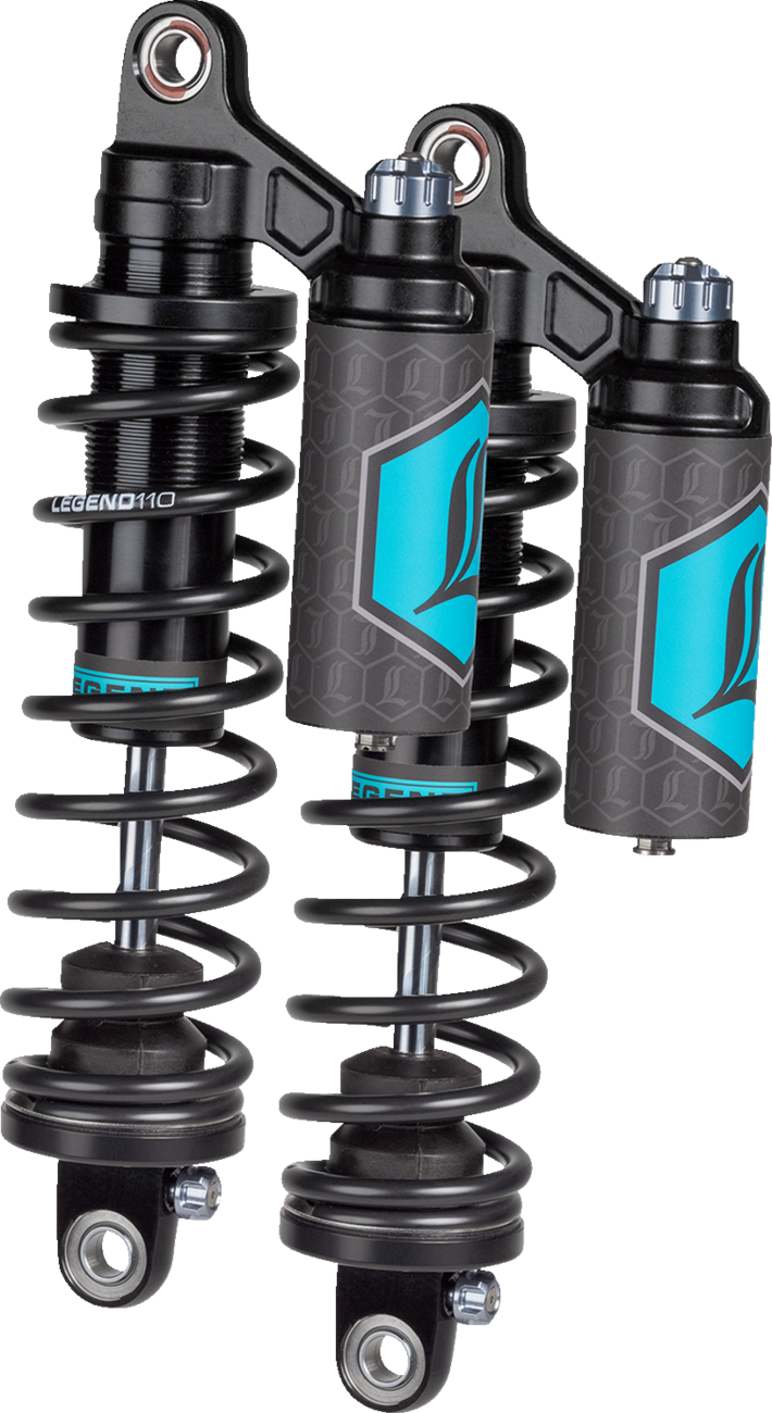REVO ARC Piggyback Shocks - 14" - Standard - Black - '04-'22 Sportster