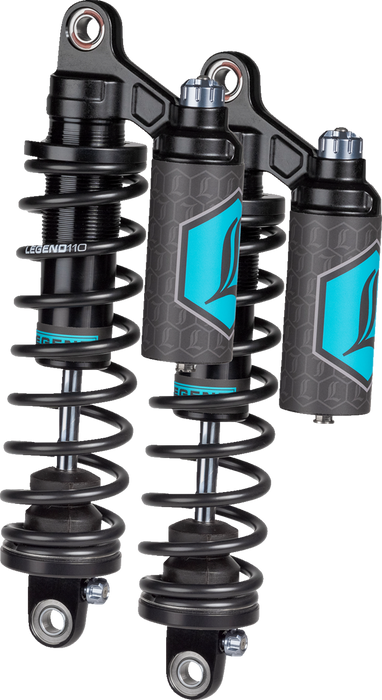 REVO ARC Piggyback Shocks - 14" - Standard - Black - '04-'22 Sportster