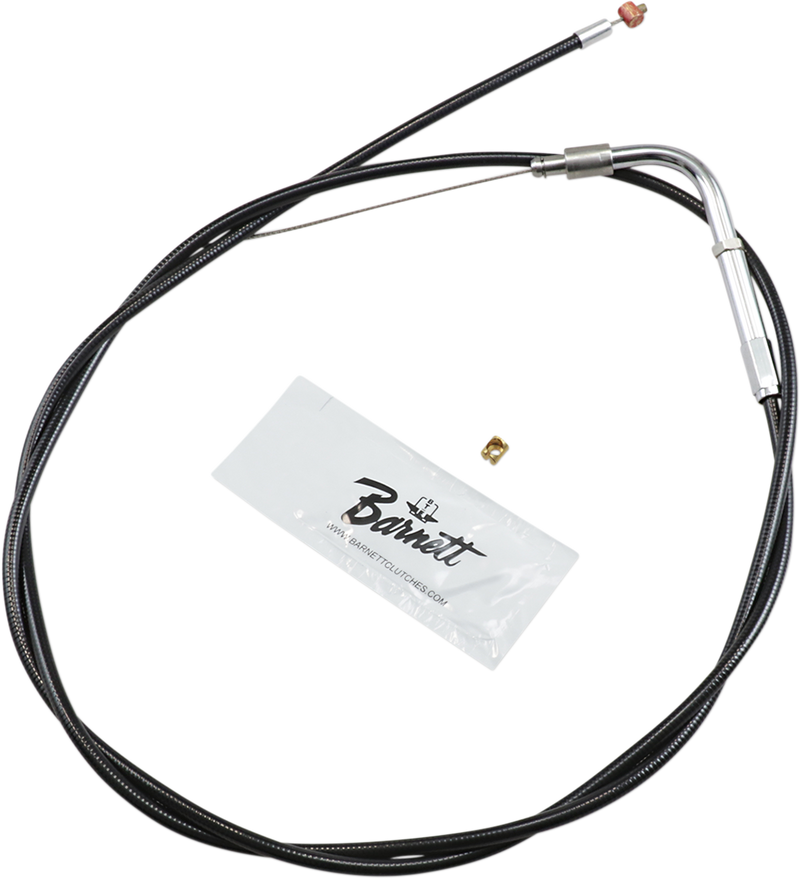 Black Vinyl Idle Cable - +6" Size - 48-1/2" Length