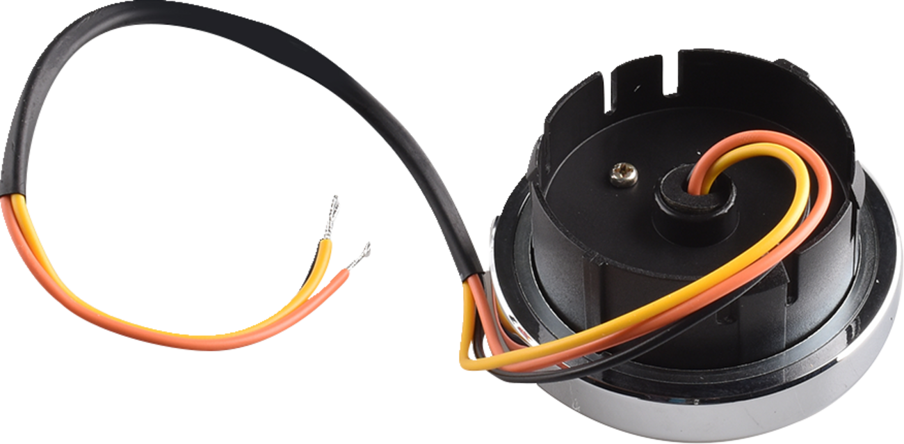 LED Fuel Gauge - Chrome - Harley-Davidson '01-'08