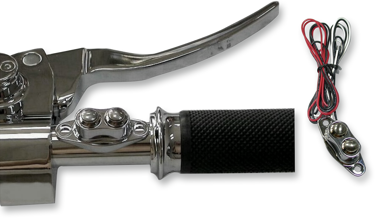Duet Handlebar Switch Kit - Dual Button - Chrome