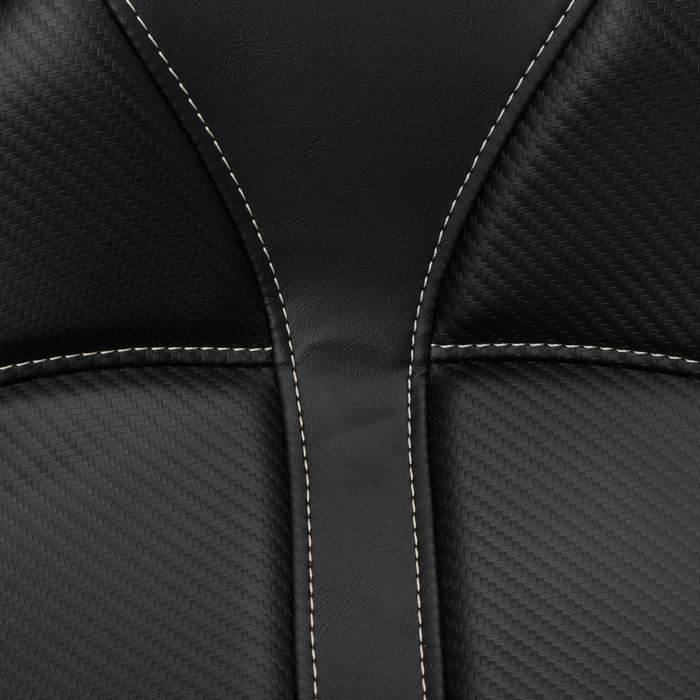 Dominator Solo Seat - w/o Backrest - Black w/ Gray Stitching - FL/FX '06-'17