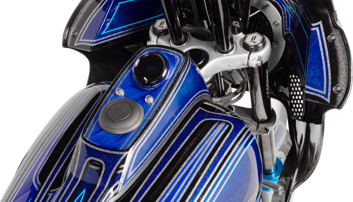 Gas Cap - Vented Pop-Up - Black Wrinkle