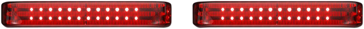 Saddlebag LED Lights - Sequential - Black/Red