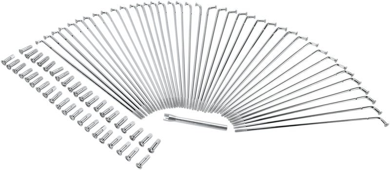 Spoke Set - Drop Center - Front - Chrome - 21"