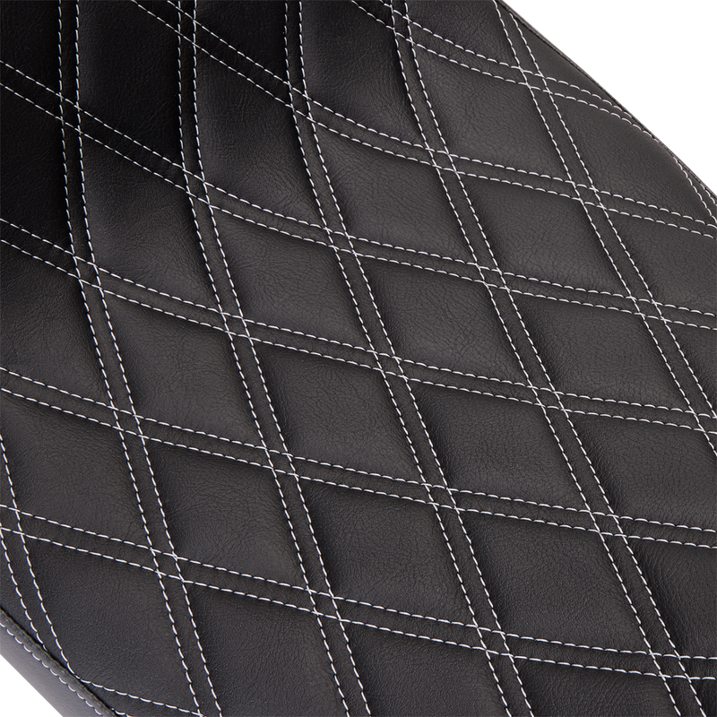 Predator 2-Up Seat - Vinyl - Double Diamond Silver Stitch - w/o Backrest - FL '08-'23