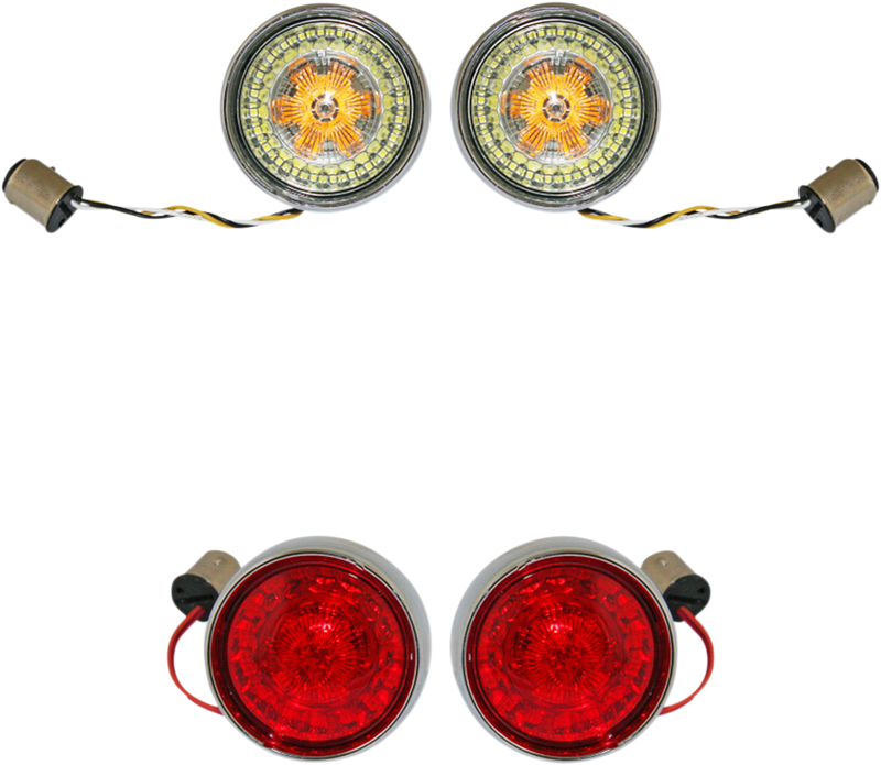 Full Bullet Turn Signal Conversion Kit - Chrome