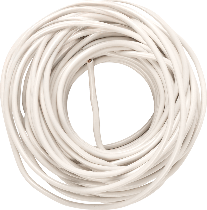 35' Wire Spool - 16 Gauge - White
