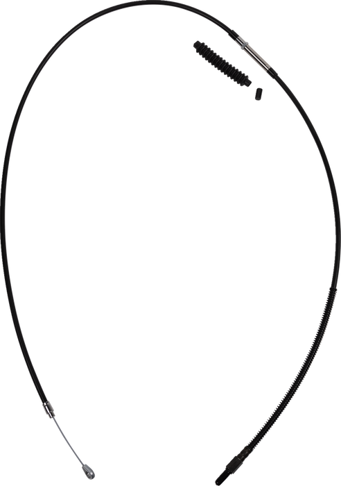 High-Efficiency Black Vinyl Clutch Cable - +6" SIze