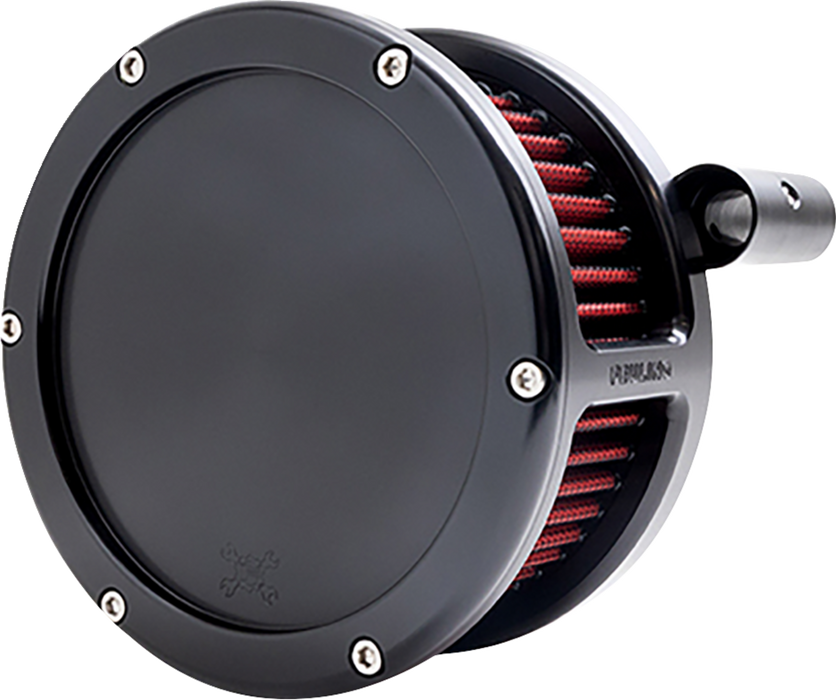 BA Air Cleaner Kit - Black with Red Filter - '93-'99 Evolution Big Twin