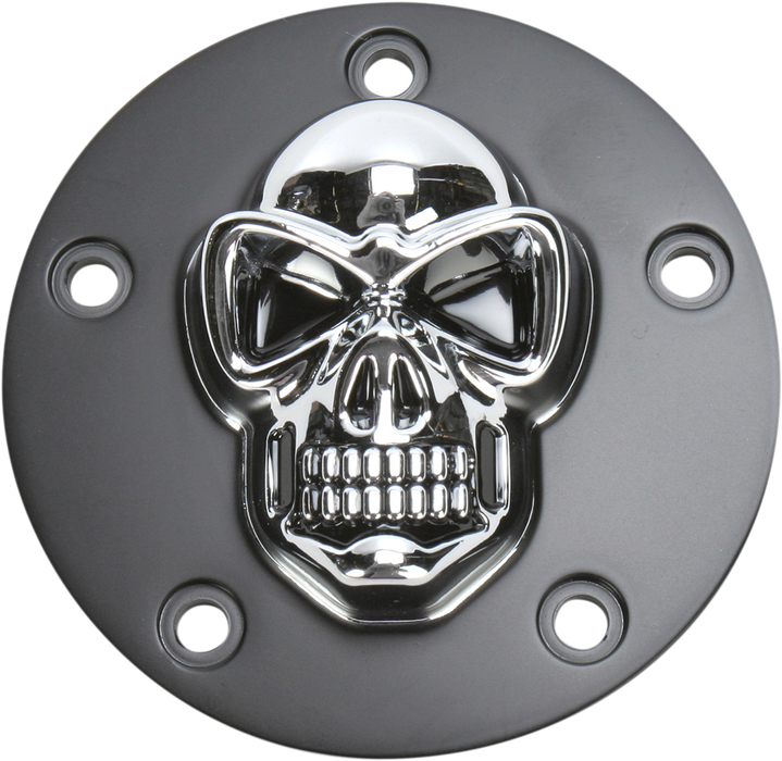 3-D Skull Points Cover - Twin Cam