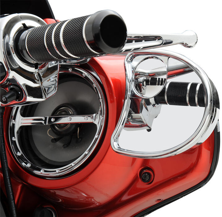 Mirror - Side View w/Blind Spot - Half-Moon - Chrome