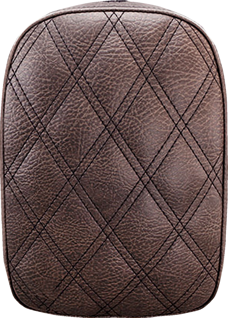 Detachable Pillion Pad - Lattice Stitched - Brown