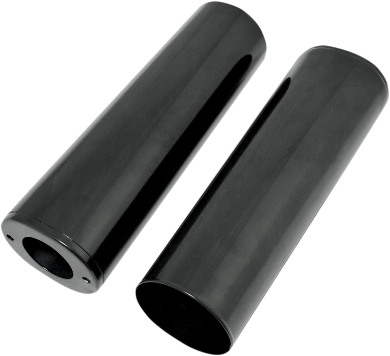 Fork Slider Covers - Extended +4" (10.5") - Gloss Black - Smooth