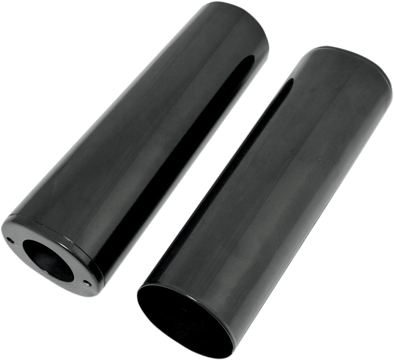 Fork Slider Covers - Extended +4" (10.5") - Gloss Black - Smooth