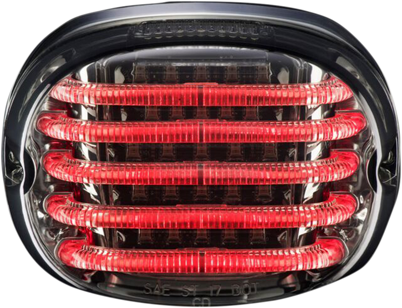 Taillight - with License Plate Illumination Window - Smoke