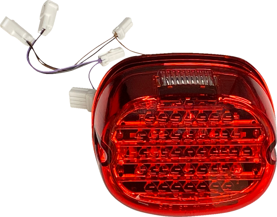 Taillight w/ Integrated Turn Signal - No Window - Red Lens