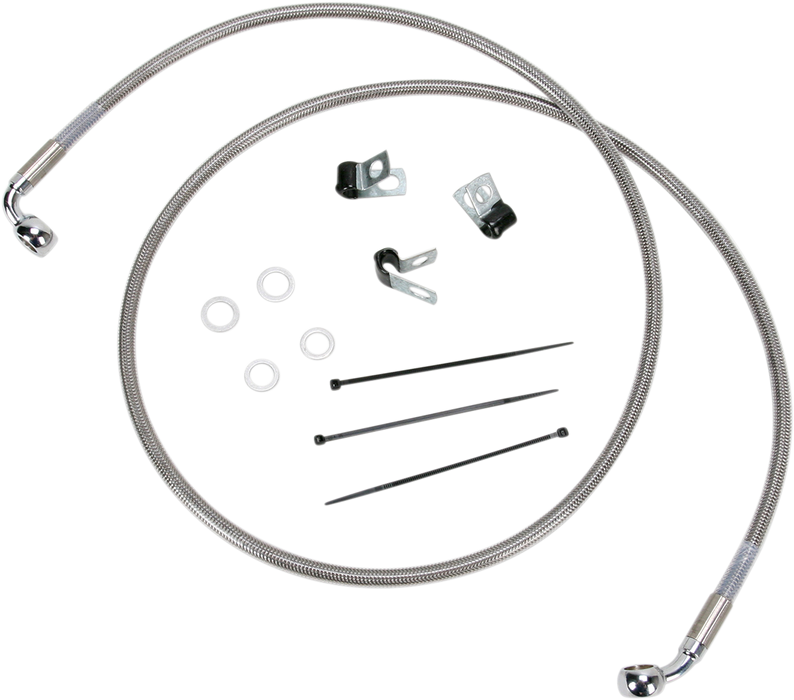Brake Line - Front - 6" - Stainless Steel