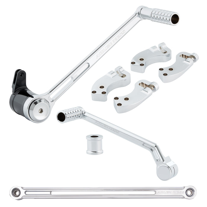 '+3" Extended Foot Control Kit, Chrome