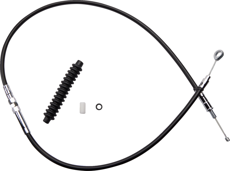 High-Efficiency Black Vinyl Clutch Cable - 48"