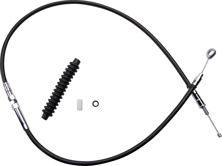 High-Efficiency Black Vinyl Clutch Cable - 48"