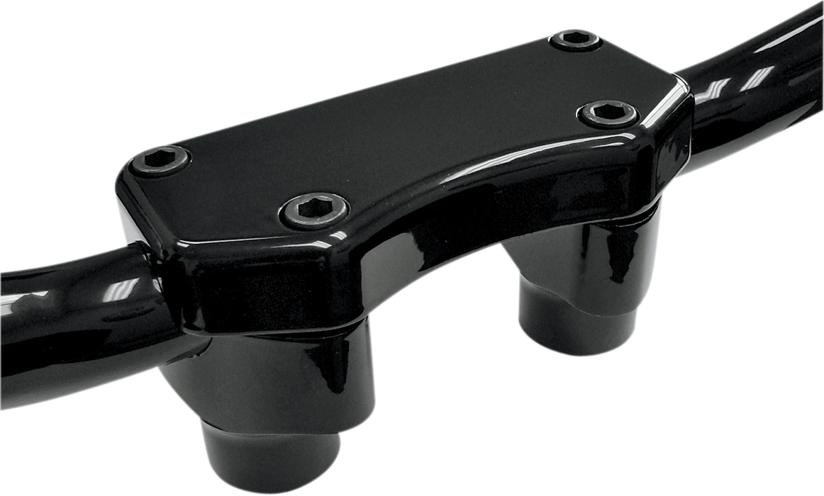 Handlebar Riser & Top Clamp Kit - 1-1/2" - Buffalo - Black