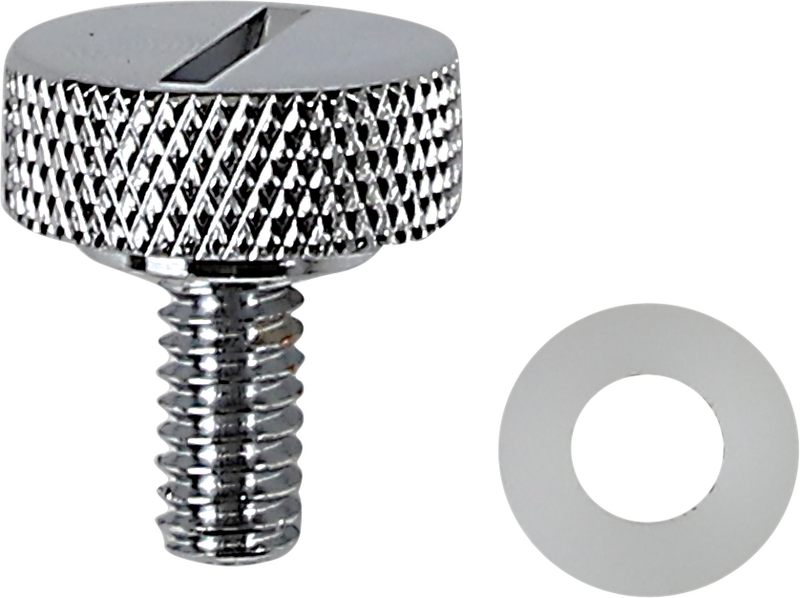 Seat Knob - Slotted - Chrome - 1/4"-20