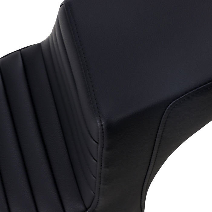 Step-Up Seat - Front Tuck-n'-Roll/Rear Smooth - Black - Scout Bobber
