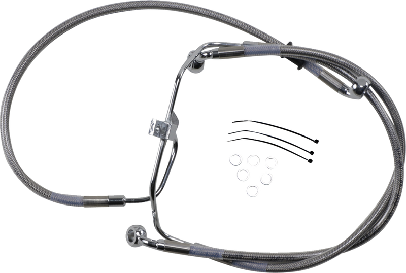 Brake Line - +2" - Stainless Steel - FXDF '08-'17