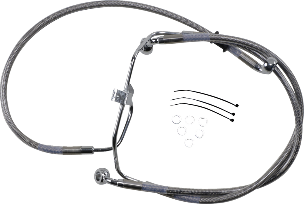 Brake Line - +2" - Stainless Steel - FXDF '08-'17