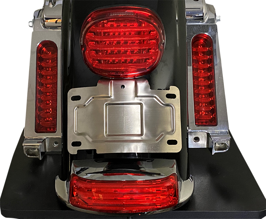 License Plate Mount/Relocation - Black